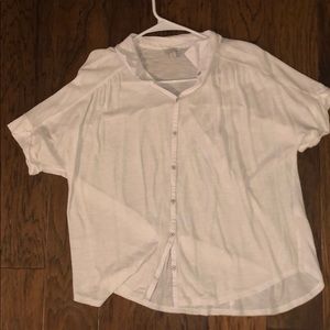 Lucky brand White collar button up shirt